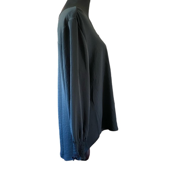 Maurice women’s large, long sleeve, black shirt, buttons, polyester, new, tags - Picture 3 of 8